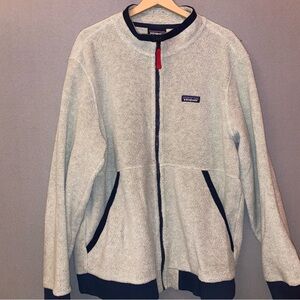 Patagonia Shearling Fleece Jacket - Oatmeal Heather